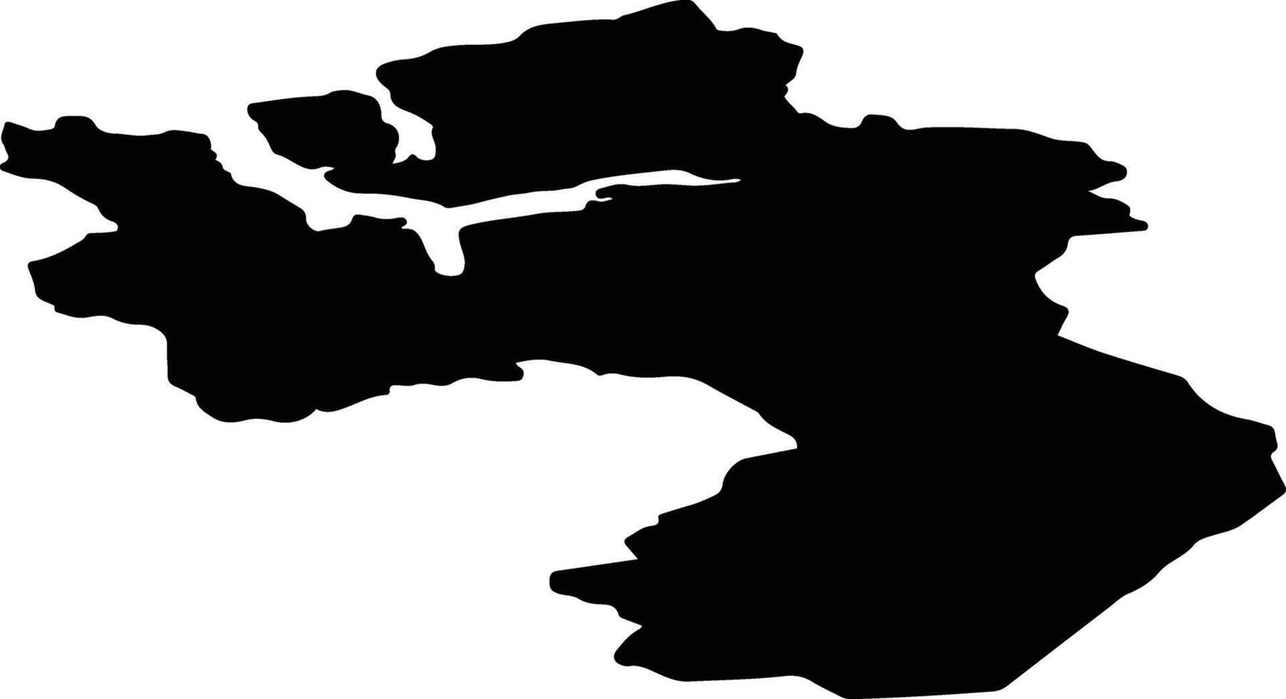 Rauma nor Norway silhouette map vector