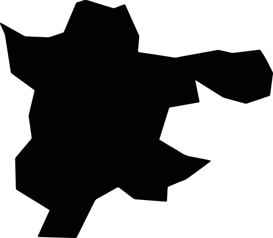 Raul Soares Brazil silhouette map vector