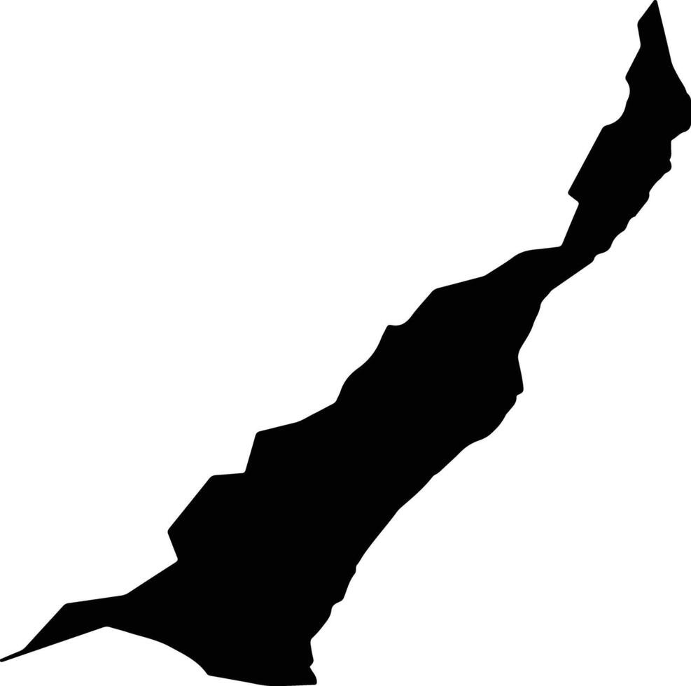 Rausu Japan silhouette map vector