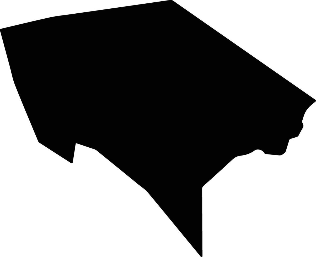 Ravine Poisson Saint Lucia silhouette map vector