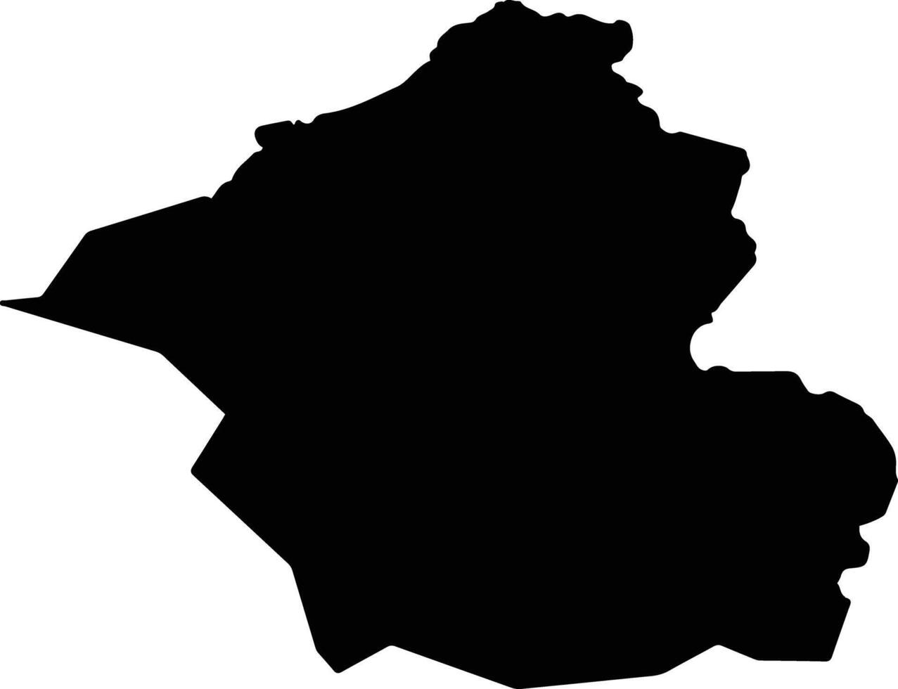 Rawanduz Iraq silhouette map vector
