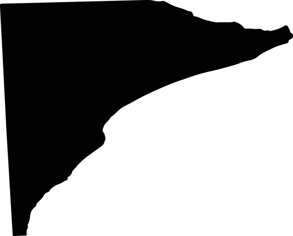 Rawson Argentina silhouette map vector