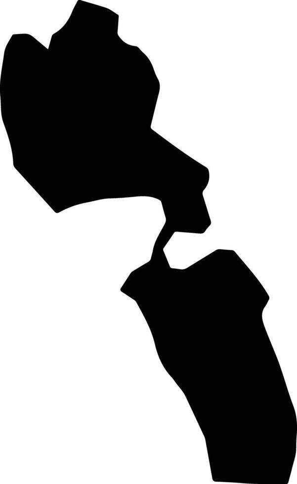 Raydah Yemen silhouette map vector