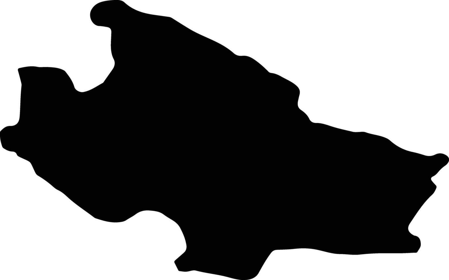 Razan Iran silhouette map vector