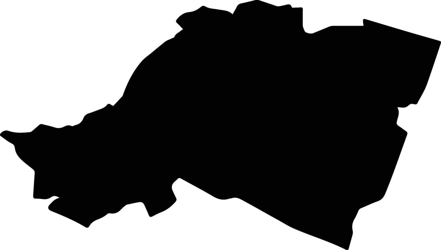 RAZBOIENI Romania silhouette map vector