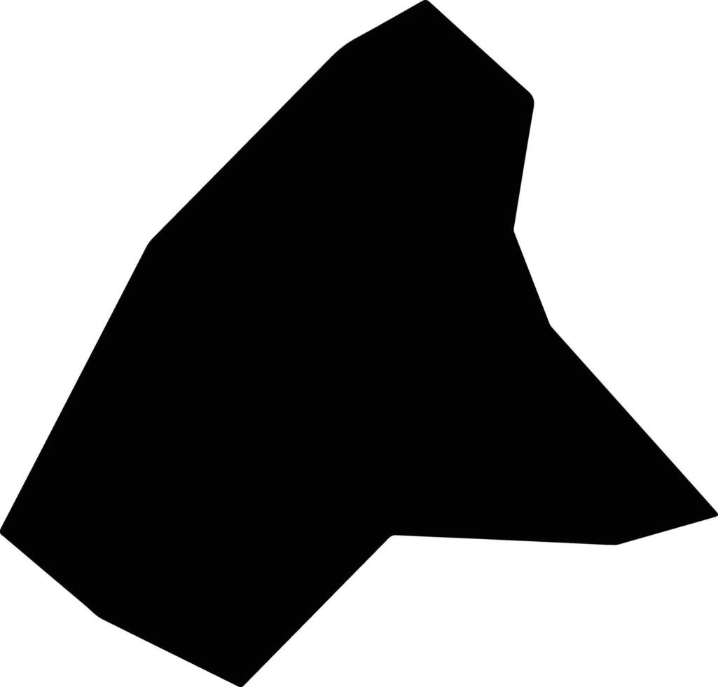 Razlog Bulgaria silhouette map vector