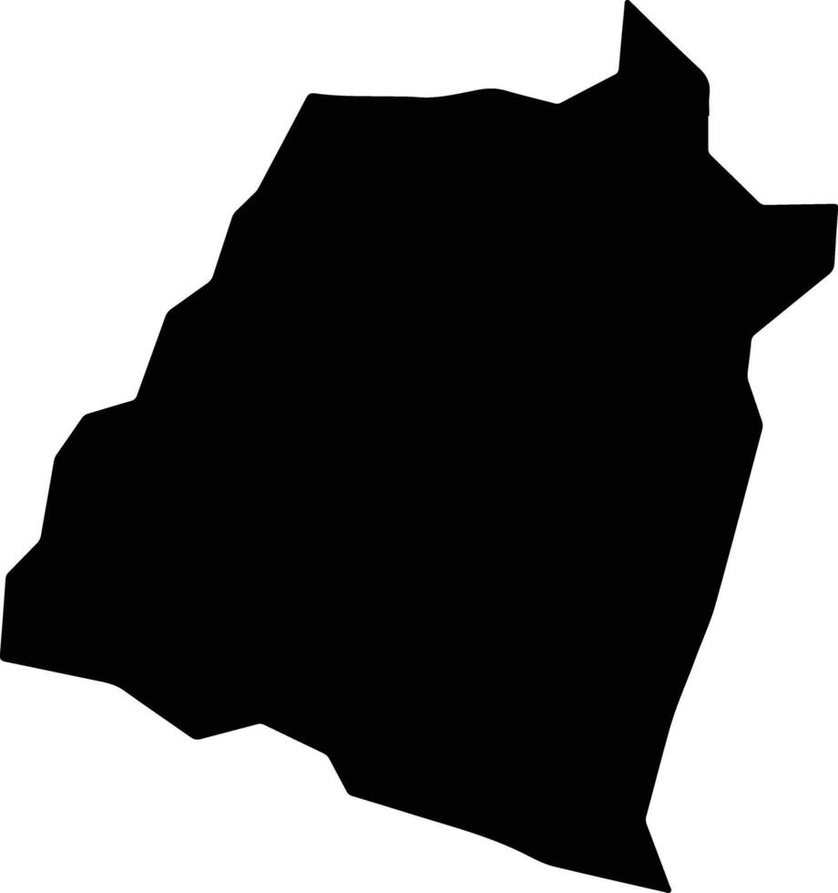 Reading Jamaica silhouette map vector