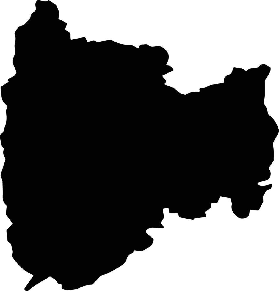 REBRA Romania silhouette map vector