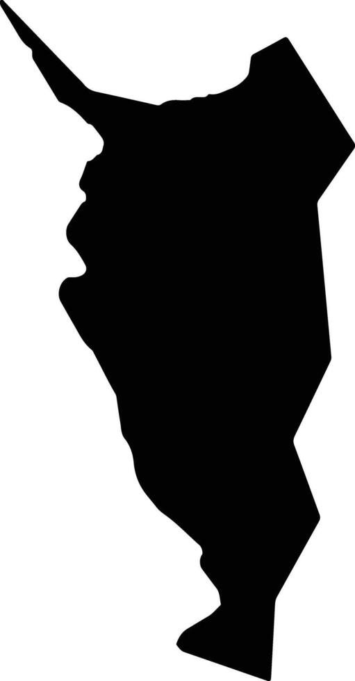 Rebun Japan silhouette map vector