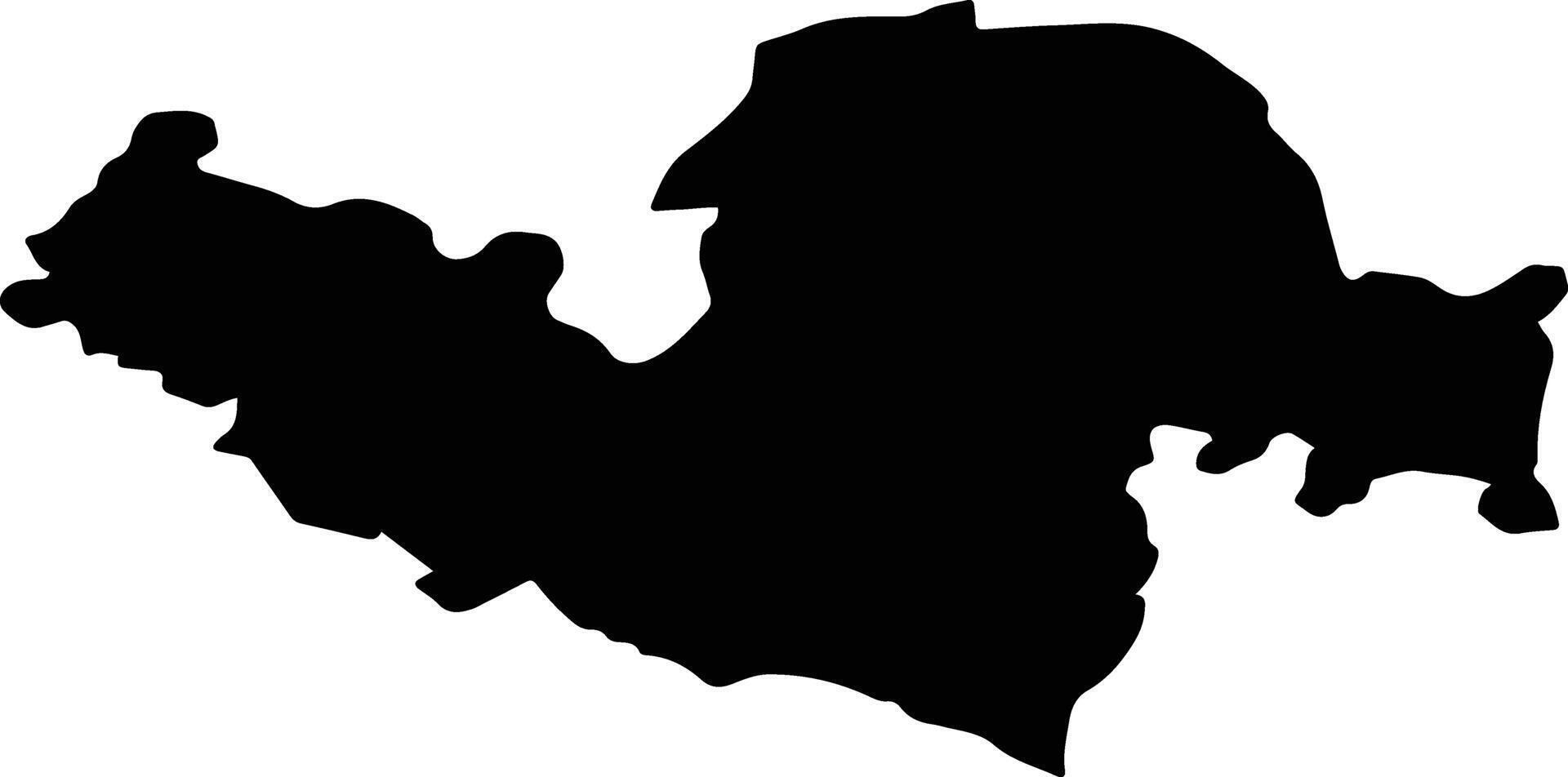 RECEA Romania silhouette map vector