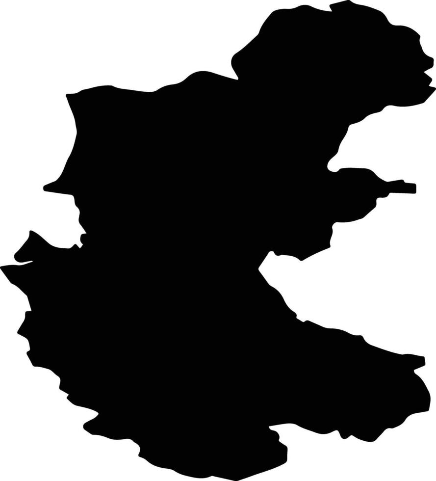 RECEA CRISTUR Romania silhouette map vector