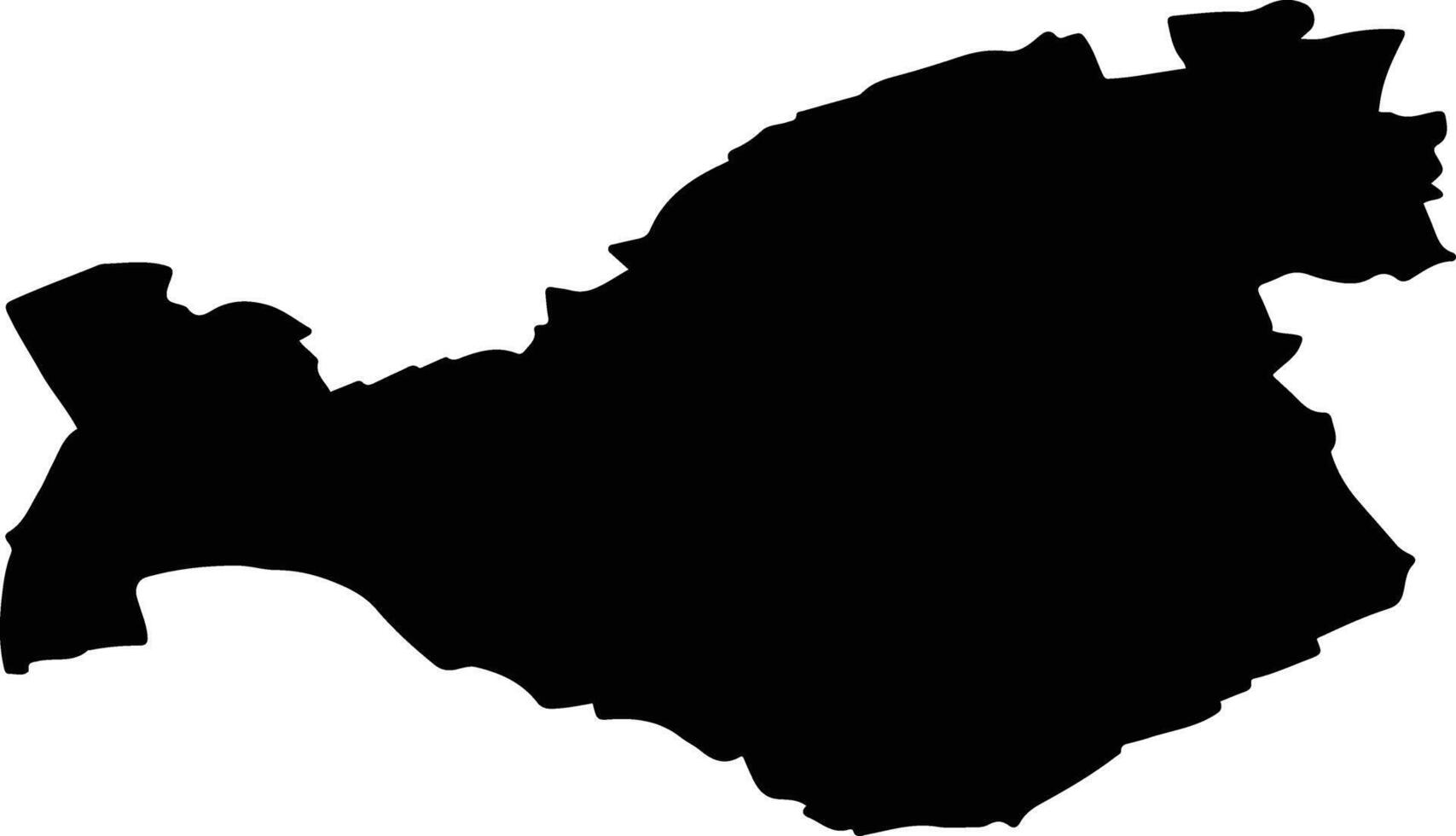 Reckange sur Mess Luxembourg silhouette map vector