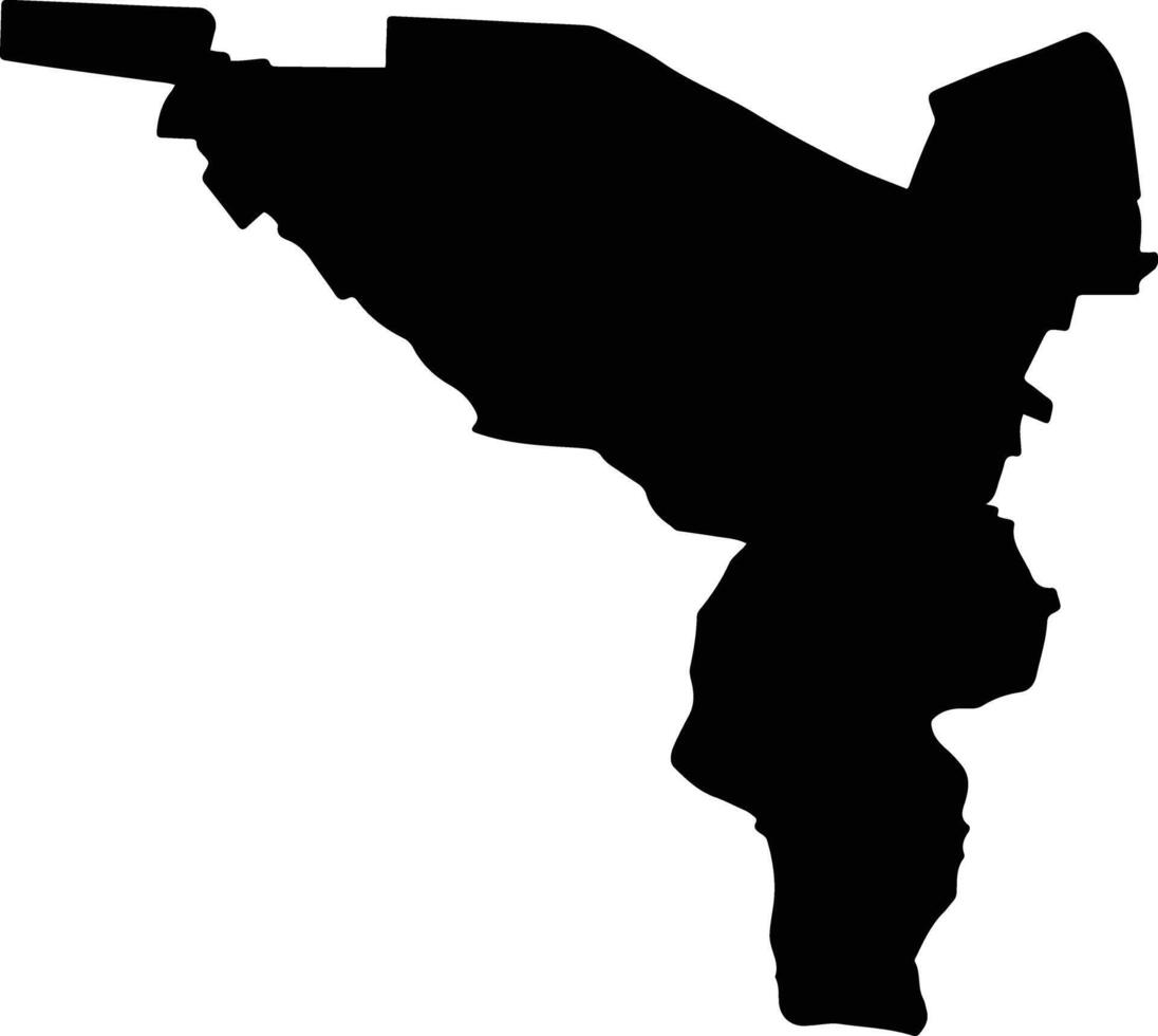 RECI Romania silhouette map vector