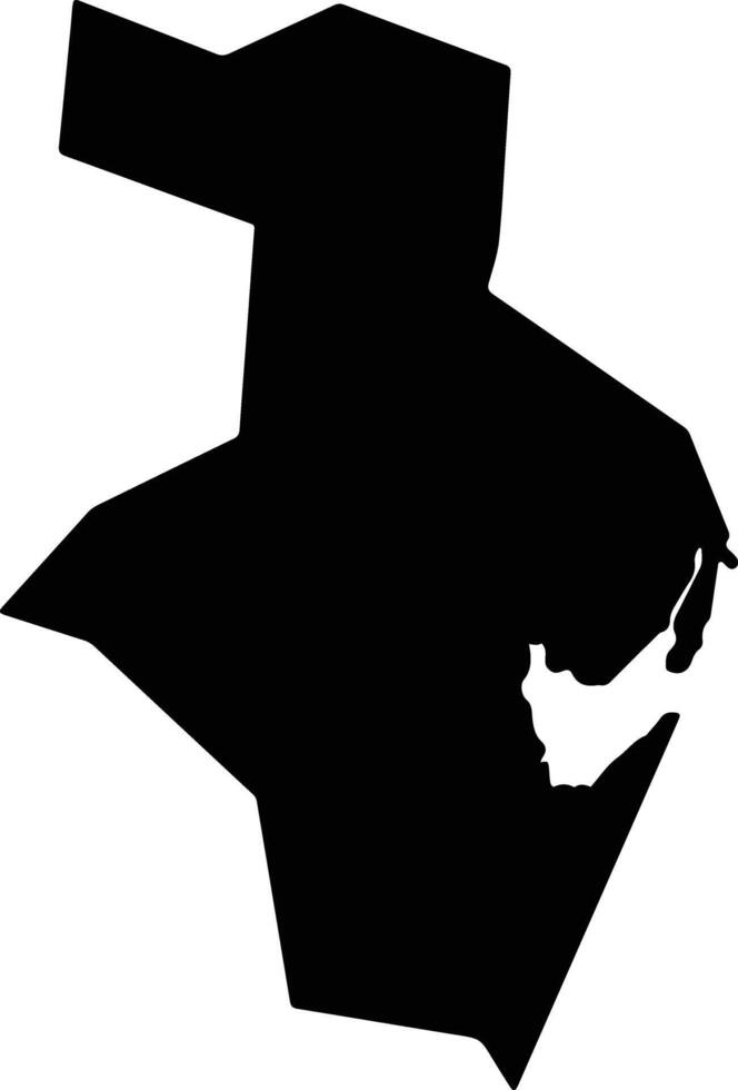 Recife Brazil silhouette map vector