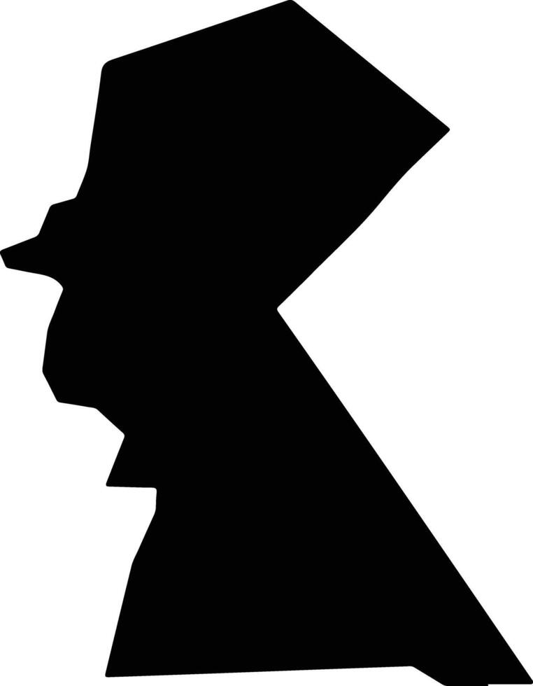 Reforma de Pineda Mexico silhouette map vector