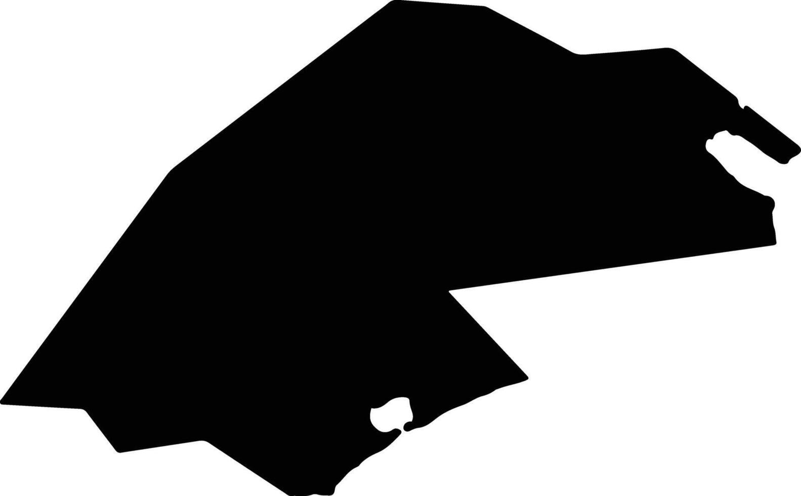 Refugio United States silhouette map vector