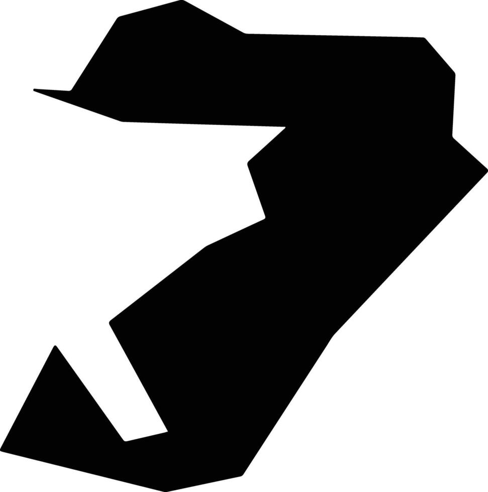 Regla Cuba silhouette map vector