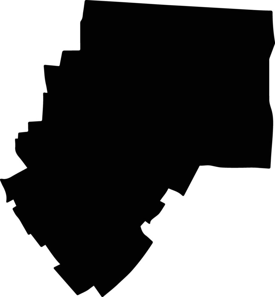 Rehoboth Rural Namibia silhouette map vector