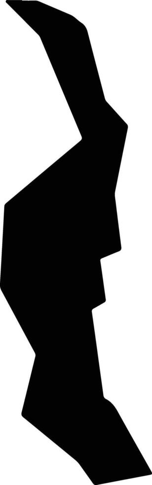Reifi Nahr Atbara Sudan silhouette map vector