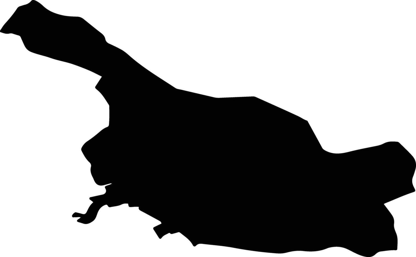 Reisdorf Luxembourg silhouette map vector