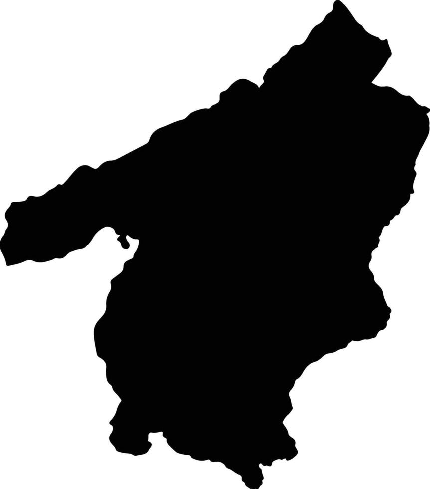 Requena Peru silhouette map vector