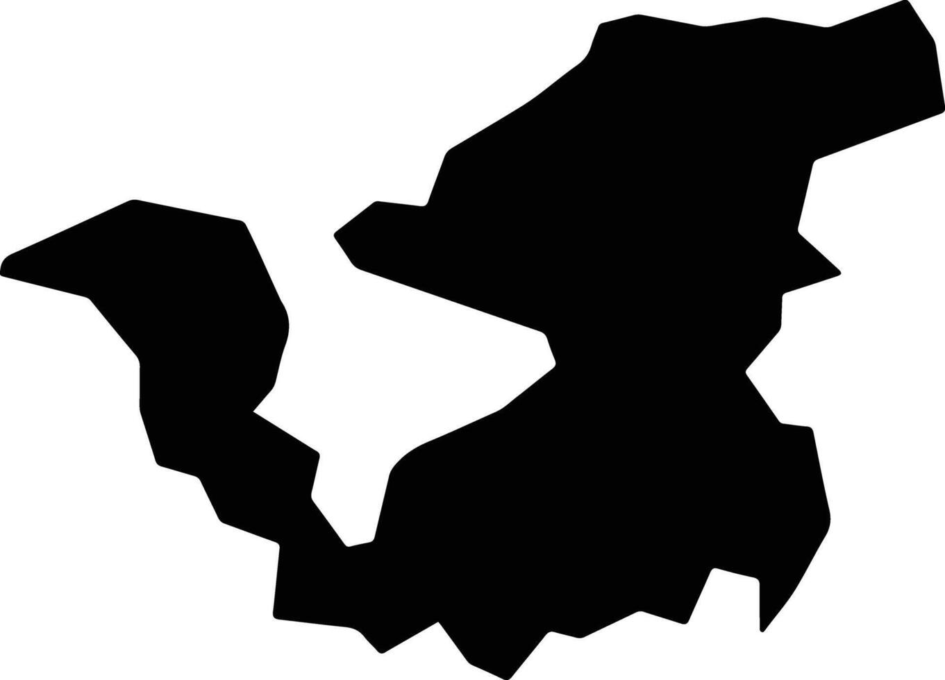 Resende Brazil silhouette map vector