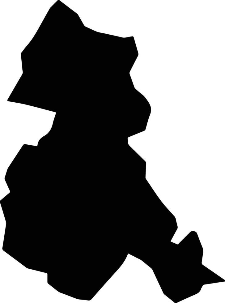 Resinard Saint Lucia silhouette map vector