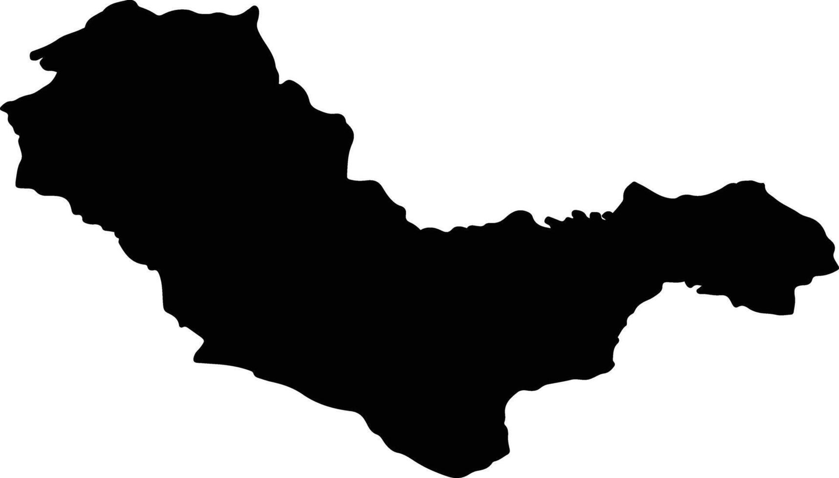 RESITA Romania silhouette map vector