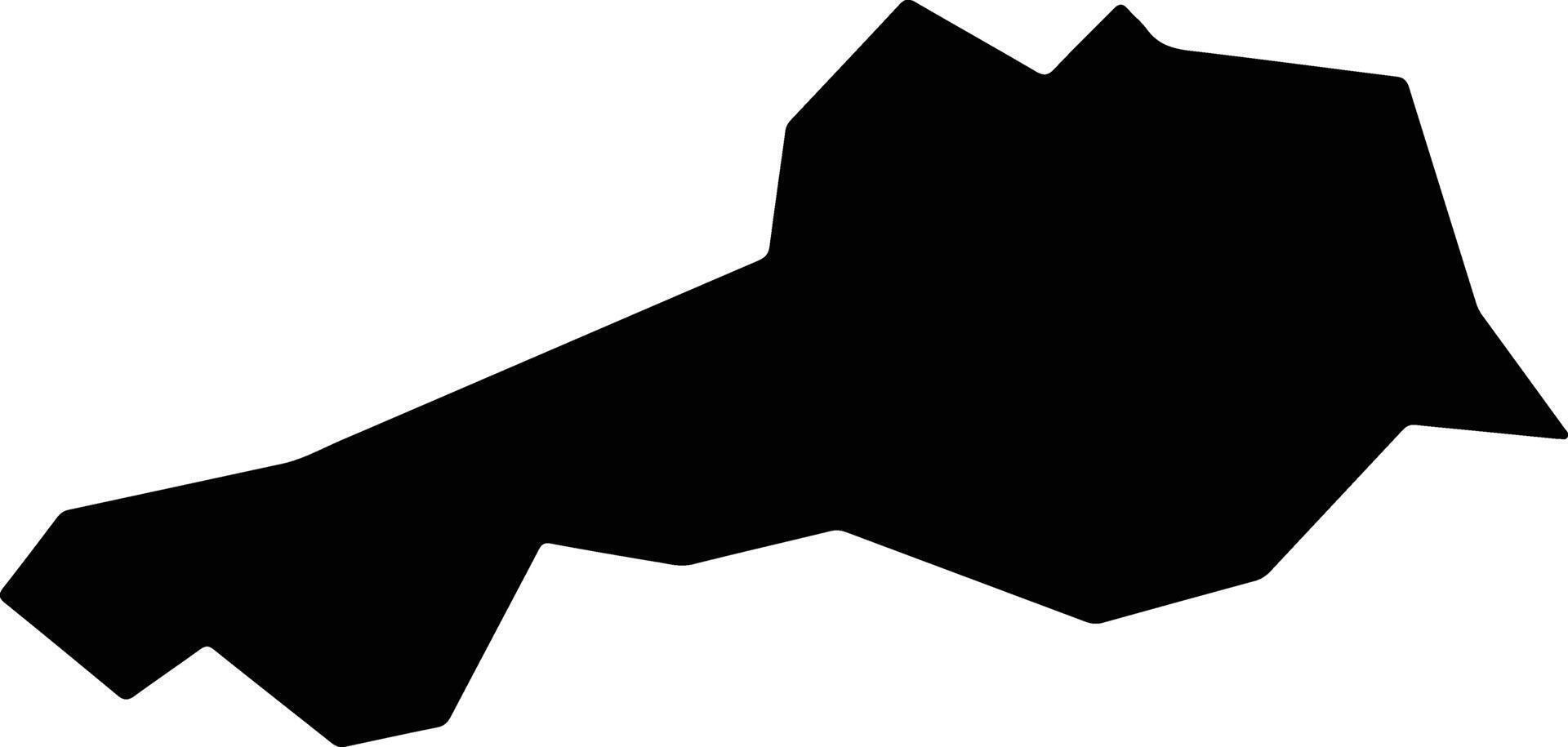 Ressaquinha Brazil silhouette map vector