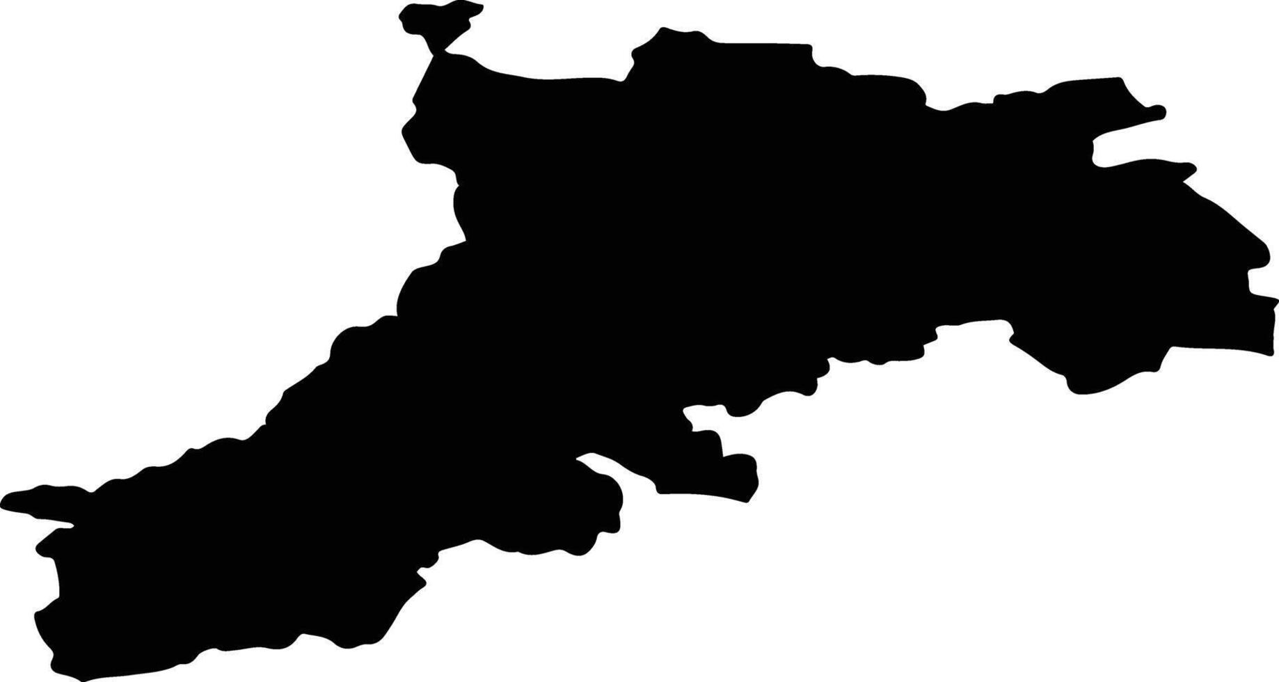 Reutte Austria silhouette map vector
