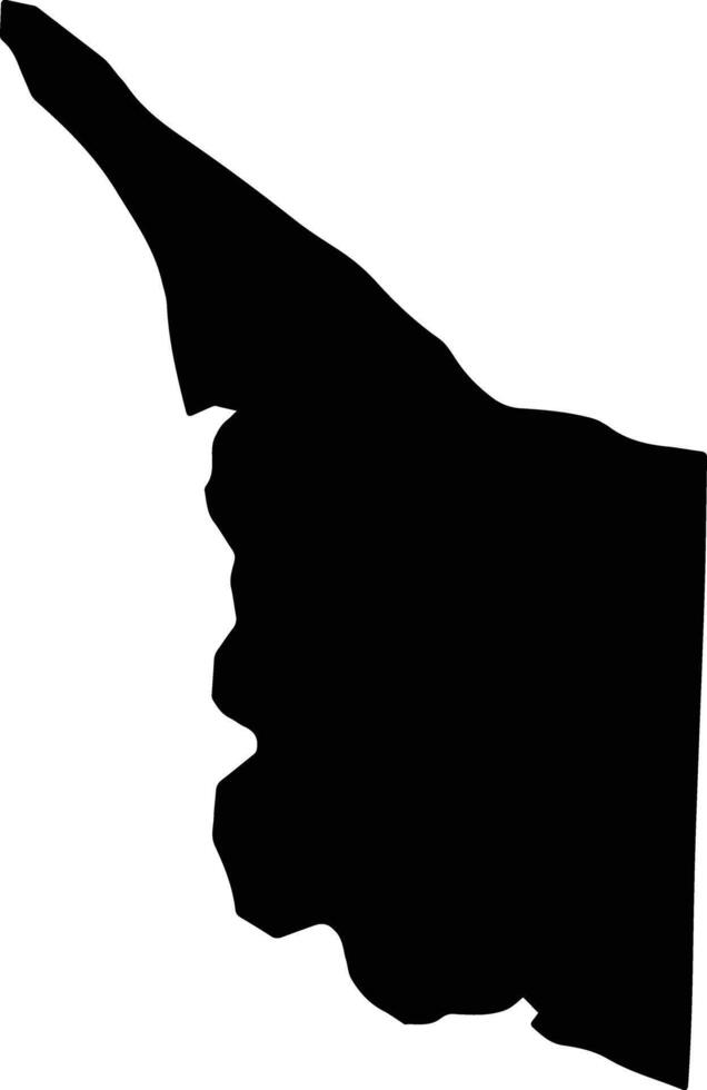 Revival Jamaica silhouette map vector