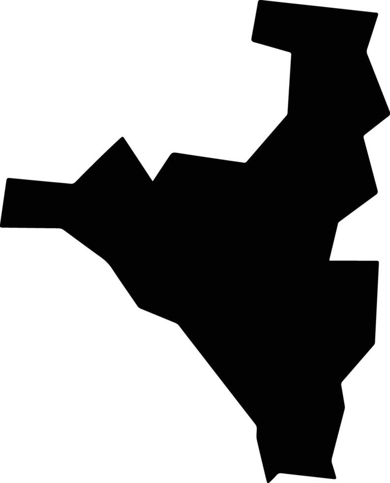 Reyes Etla Mexico silhouette map vector
