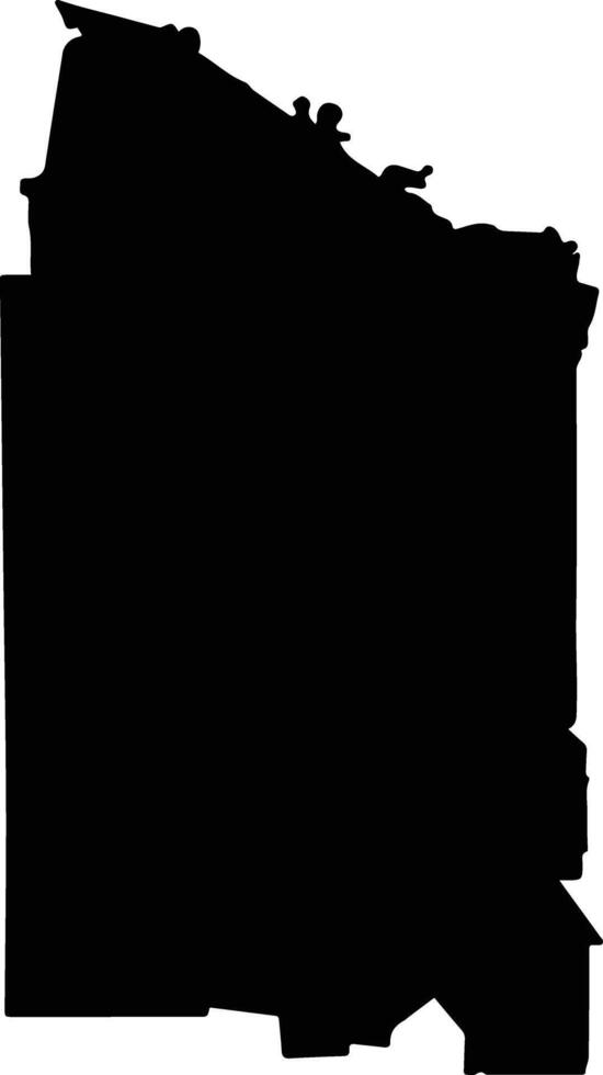 Reynosa Mexico silhouette map vector