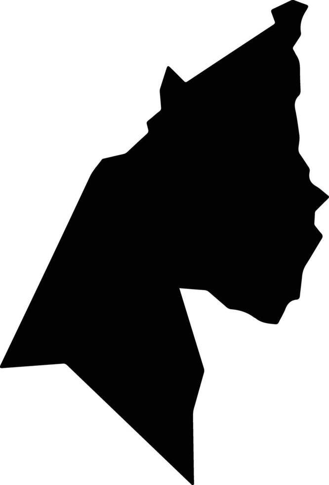 Riacho Frio Brazil silhouette map vector