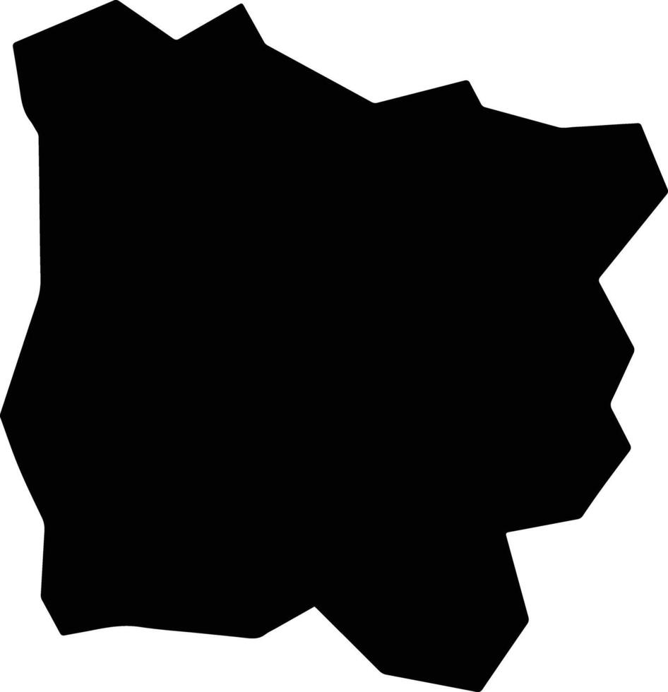Ribamar Fiquene Brazil silhouette map vector