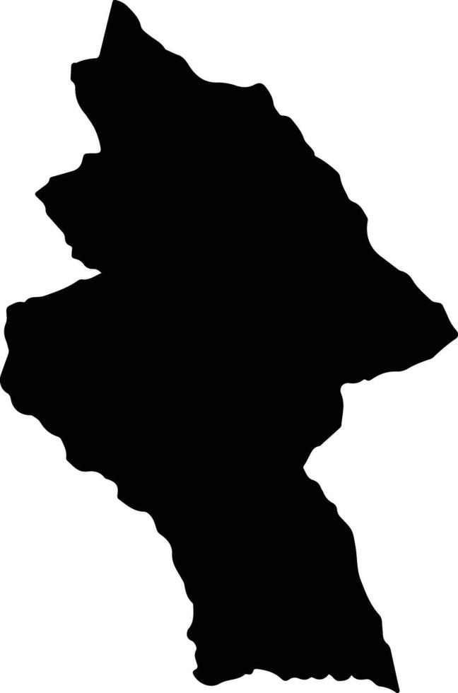 Ribas do Rio Pardo Brazil silhouette map vector