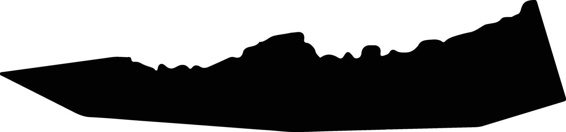 Ribeira Grande Portugal silhouette map vector