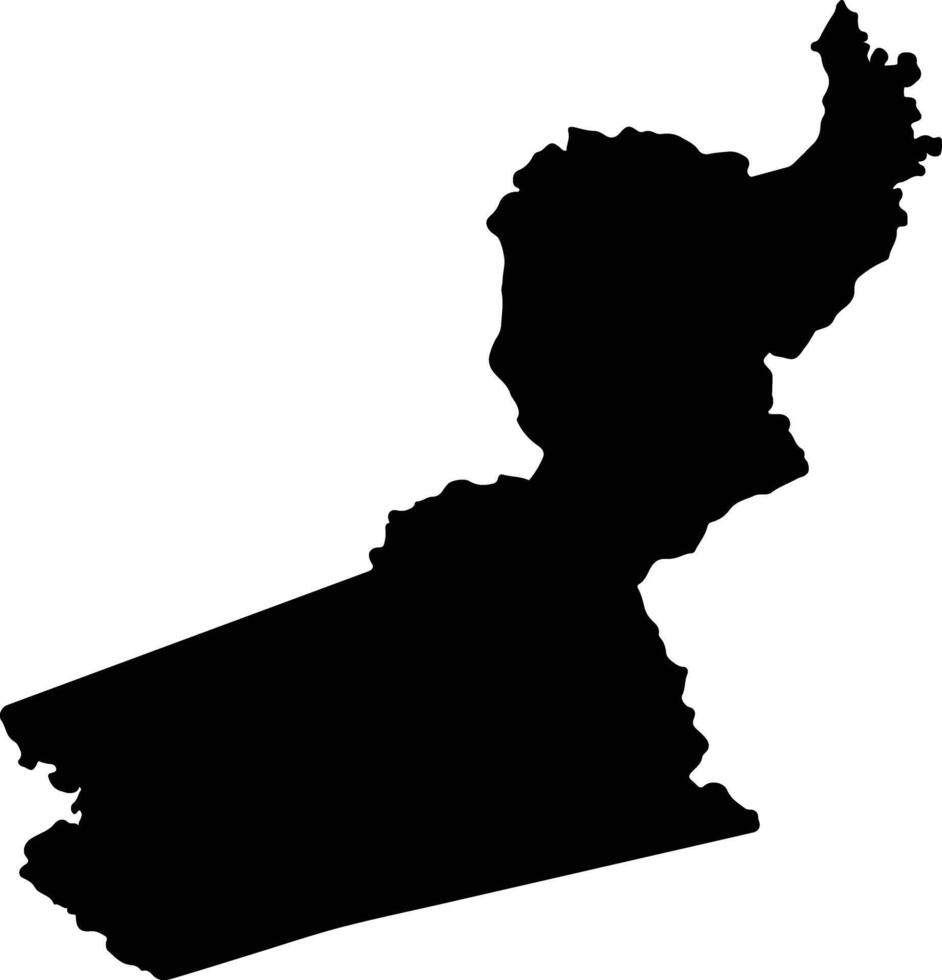 Ricaurte Colombia silhouette map vector