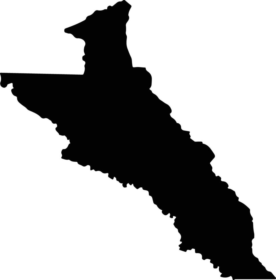 Ricaurte Venezuela silhouette map vector