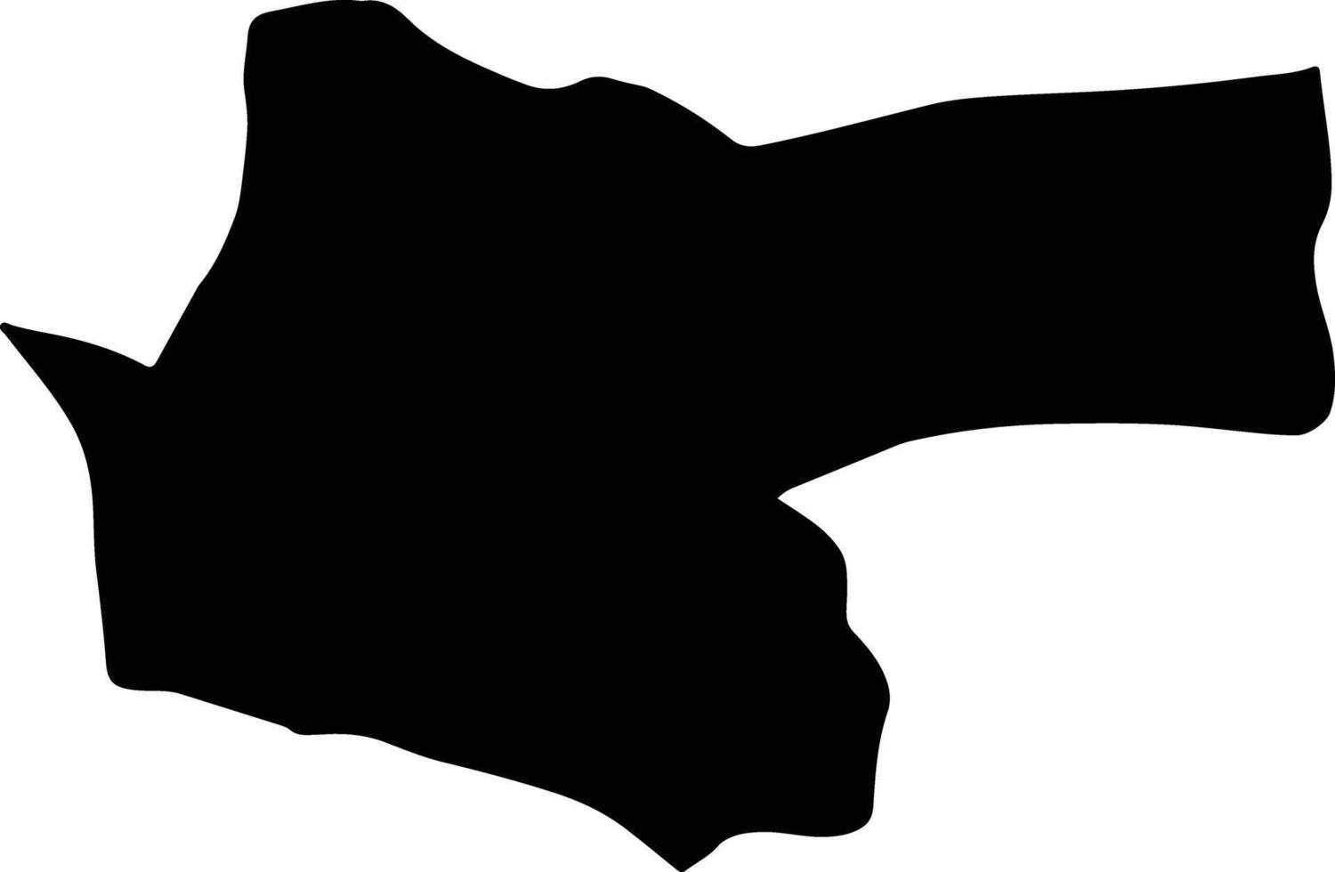 Rigan Iran silhouette map vector