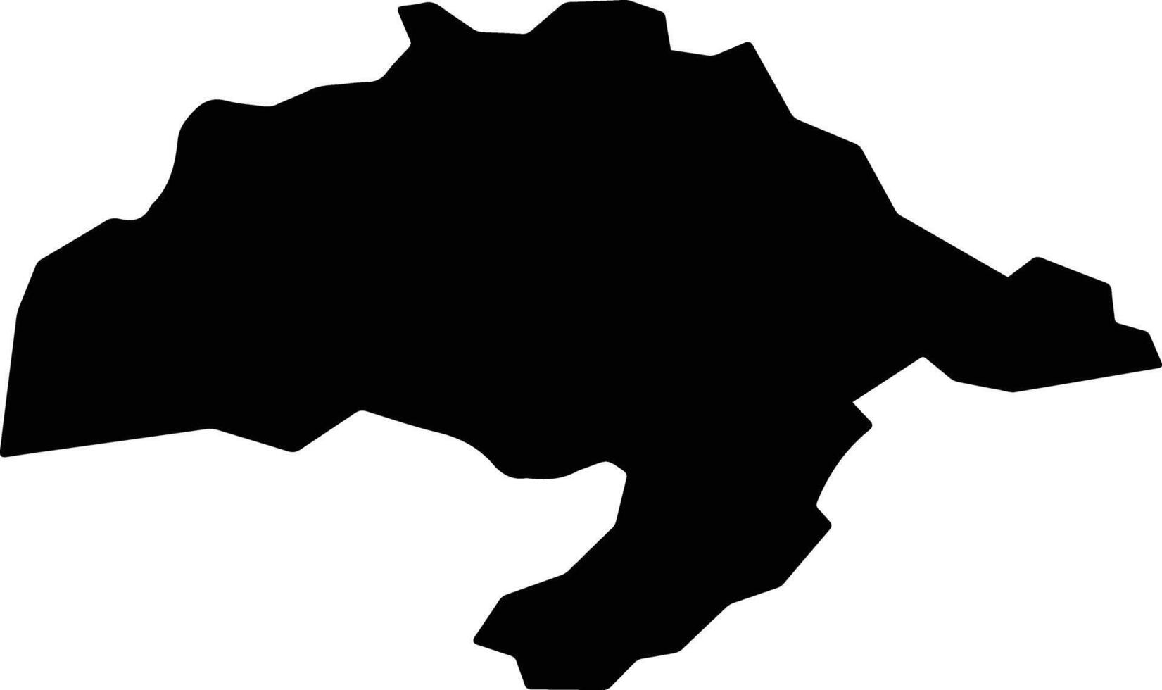 Rikubetsu Japan silhouette map vector