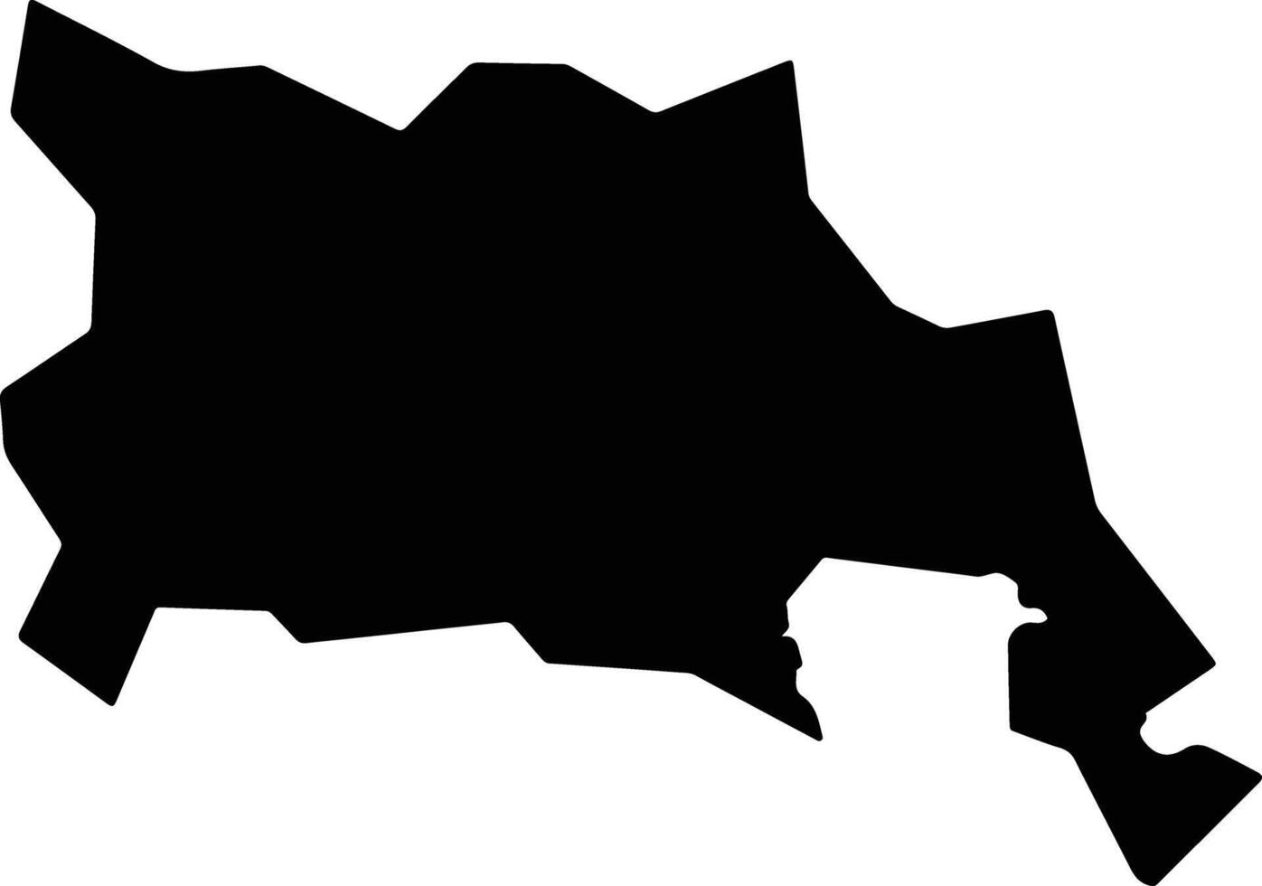 Rikuzen Takata Japan silhouette map vector