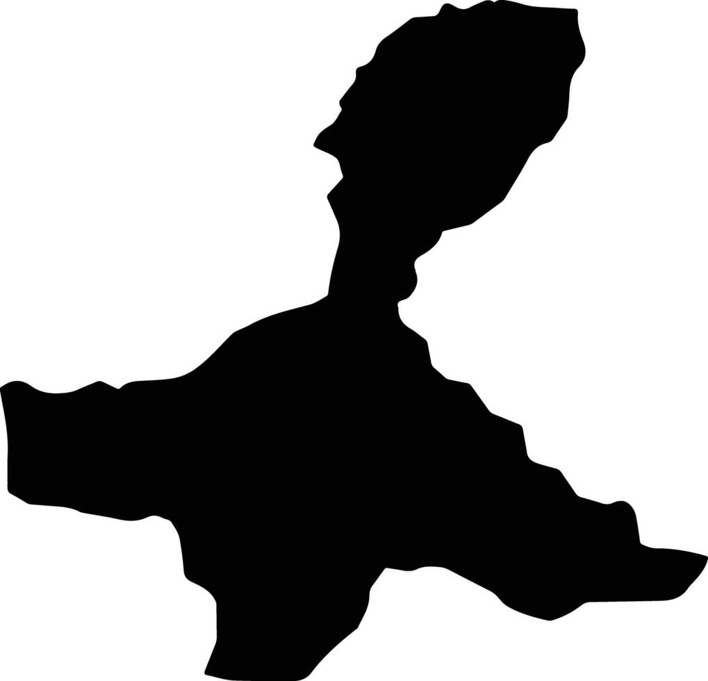Rio San Juan Dominican Republic silhouette map vector