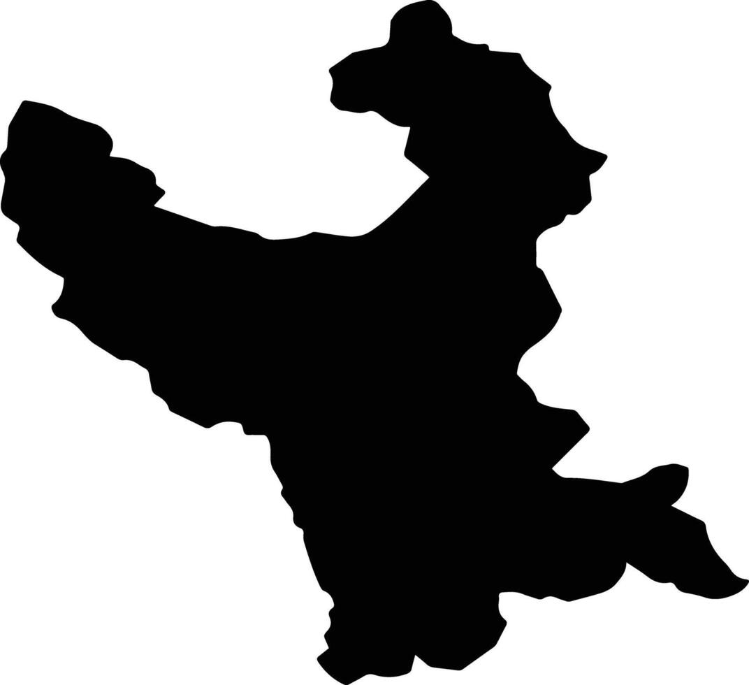 Rio Verde Brazil silhouette map vector