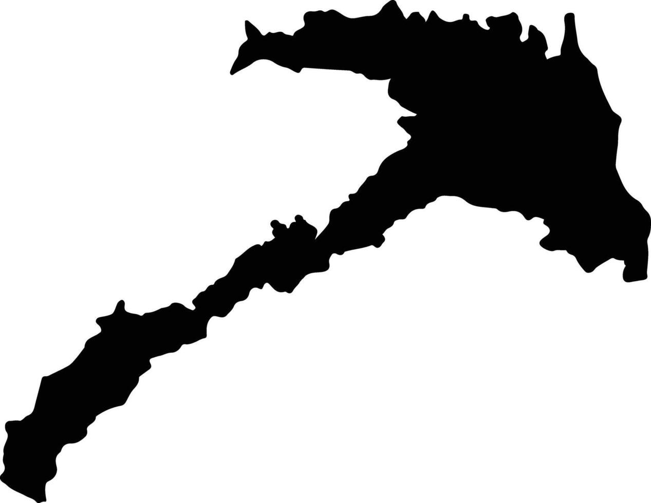 Rioviejo Colombia silhouette map vector