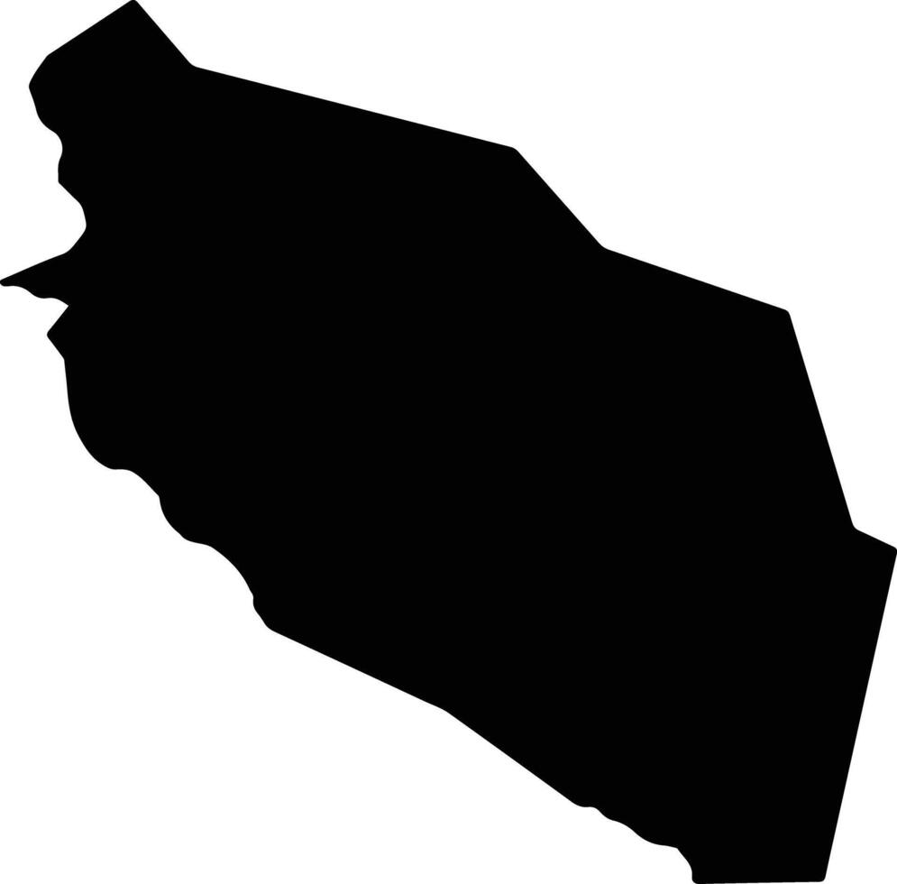 Rishiri Japan silhouette map vector