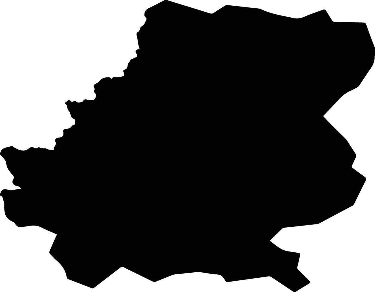 Rituxian China silhouette map vector