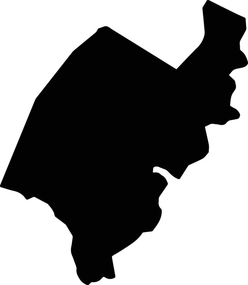River Doree Saint Lucia silhouette map vector