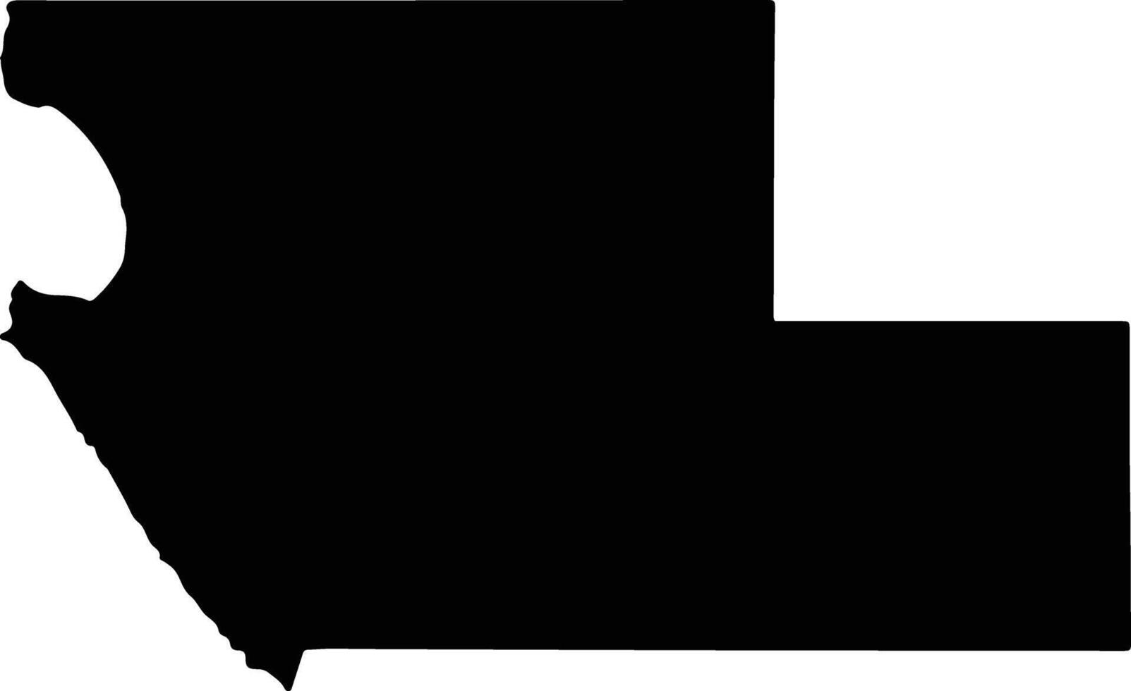 Robe Australia silhouette map vector