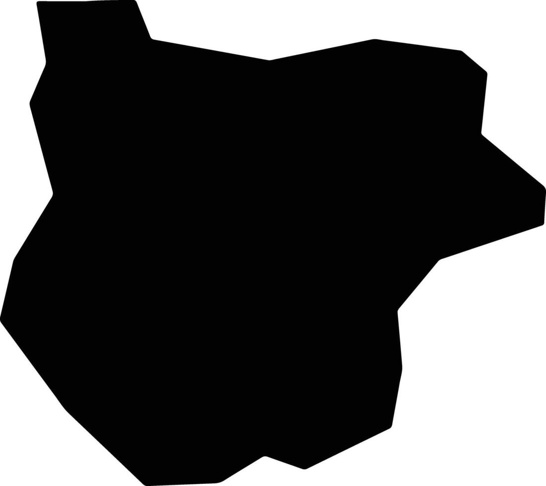 Romaria Brazil silhouette map vector